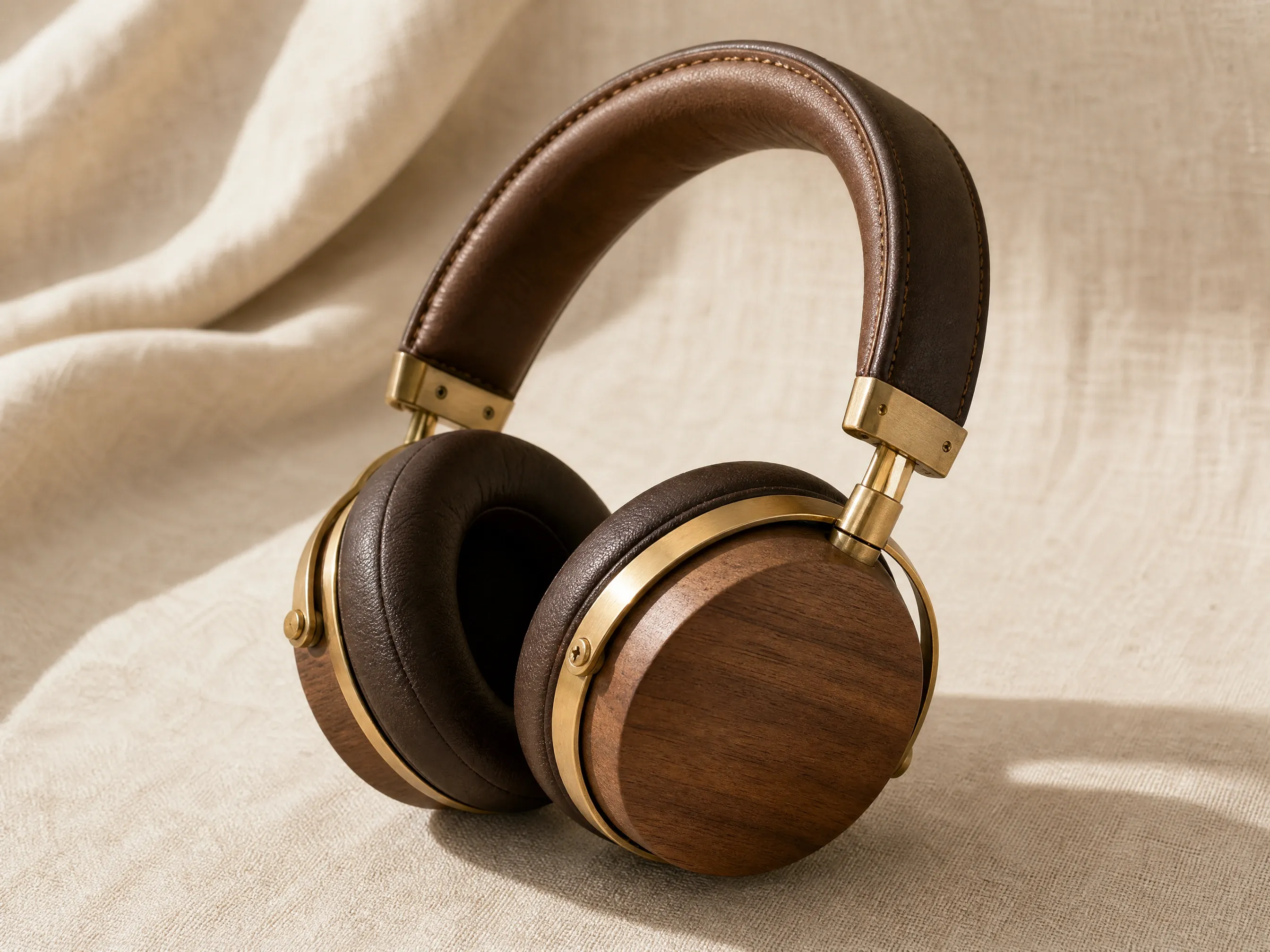 Vintage over-ear headphone — AI generated image example